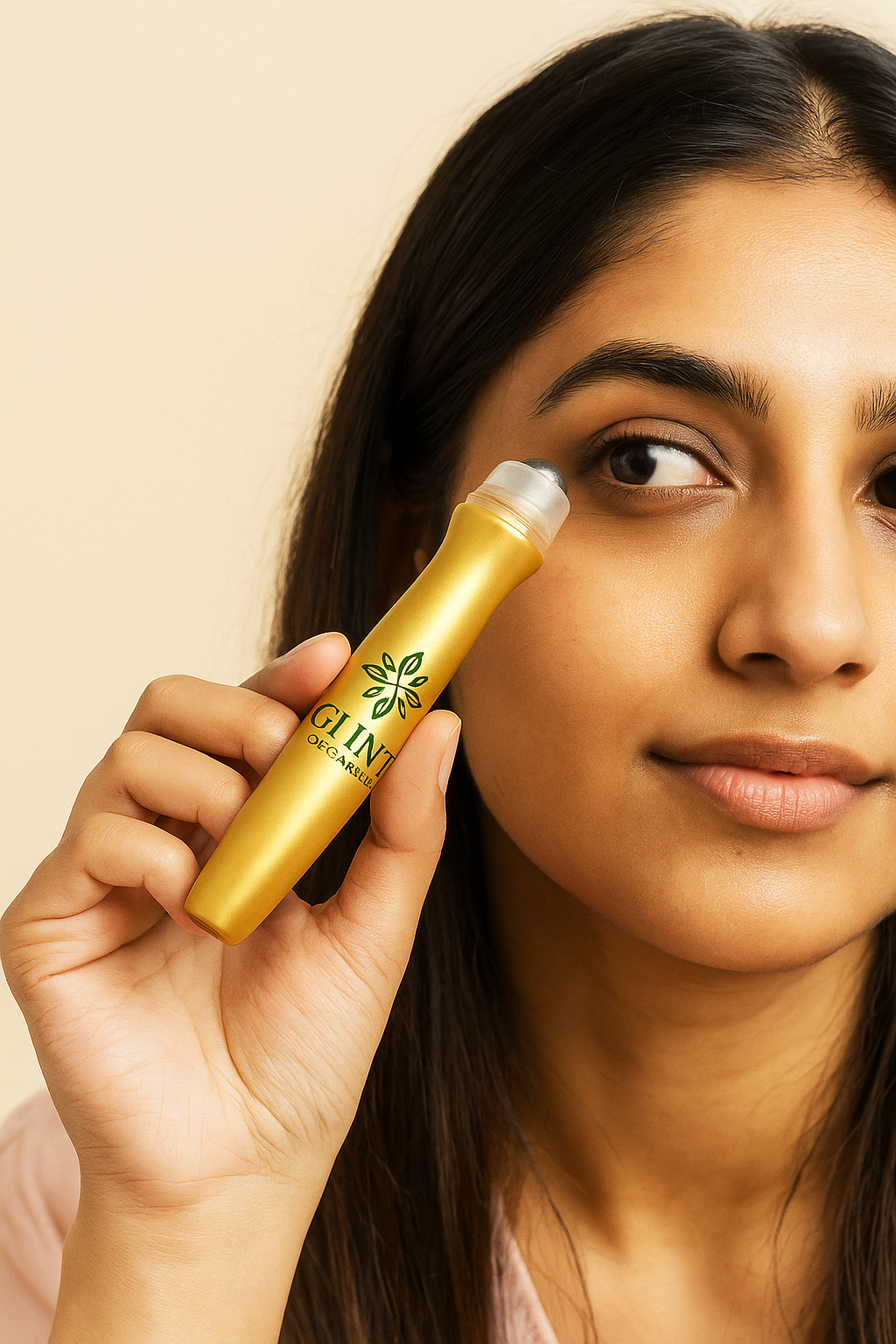 Brightening Eye Serum – Caffeine & Vitamin C Rollerball for Dark Circles & De-Puffing