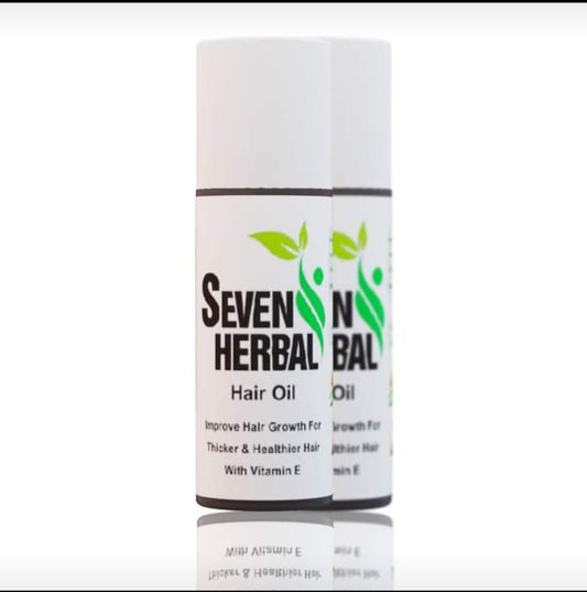 Best Natural Oil for Hair Fall, Dandruff, and Hair Growth in Pakistan - Seven Herbal Hair Oil by Glint Organics