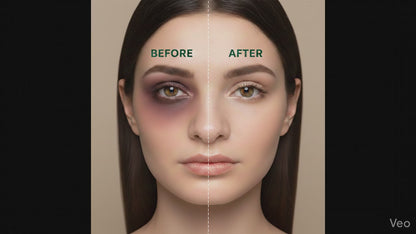 Brightening Eye Serum – Caffeine & Vitamin C Rollerball for Dark Circles & De-Puffing